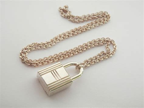 hermes lock necklace price|authentic Hermes necklaces.